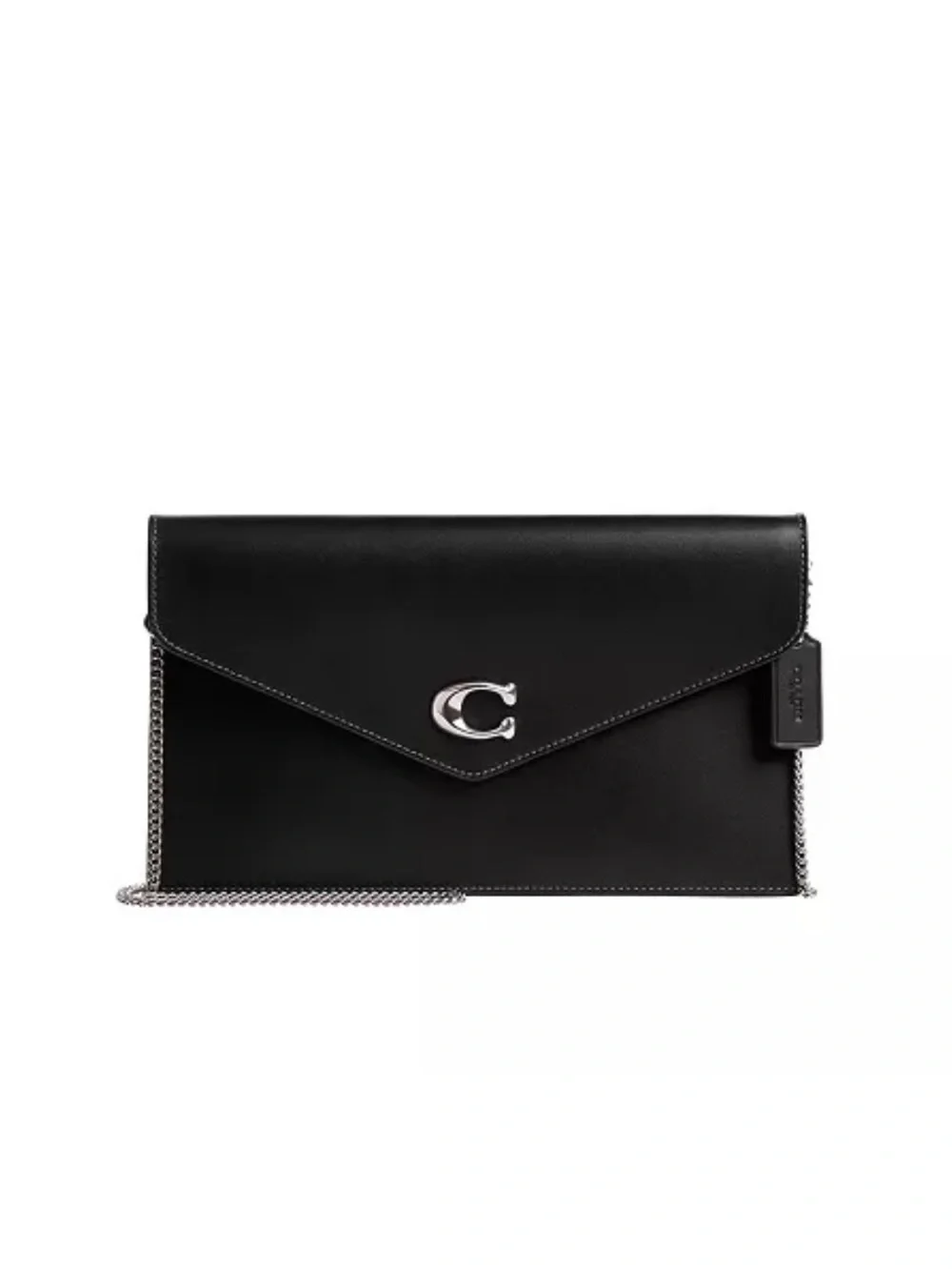 Coach Essential Small Leather Clutch Chain Crossbody Purse